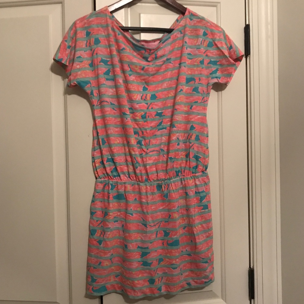 Lilly Pulitzer Make A Splash Carmine Dress S